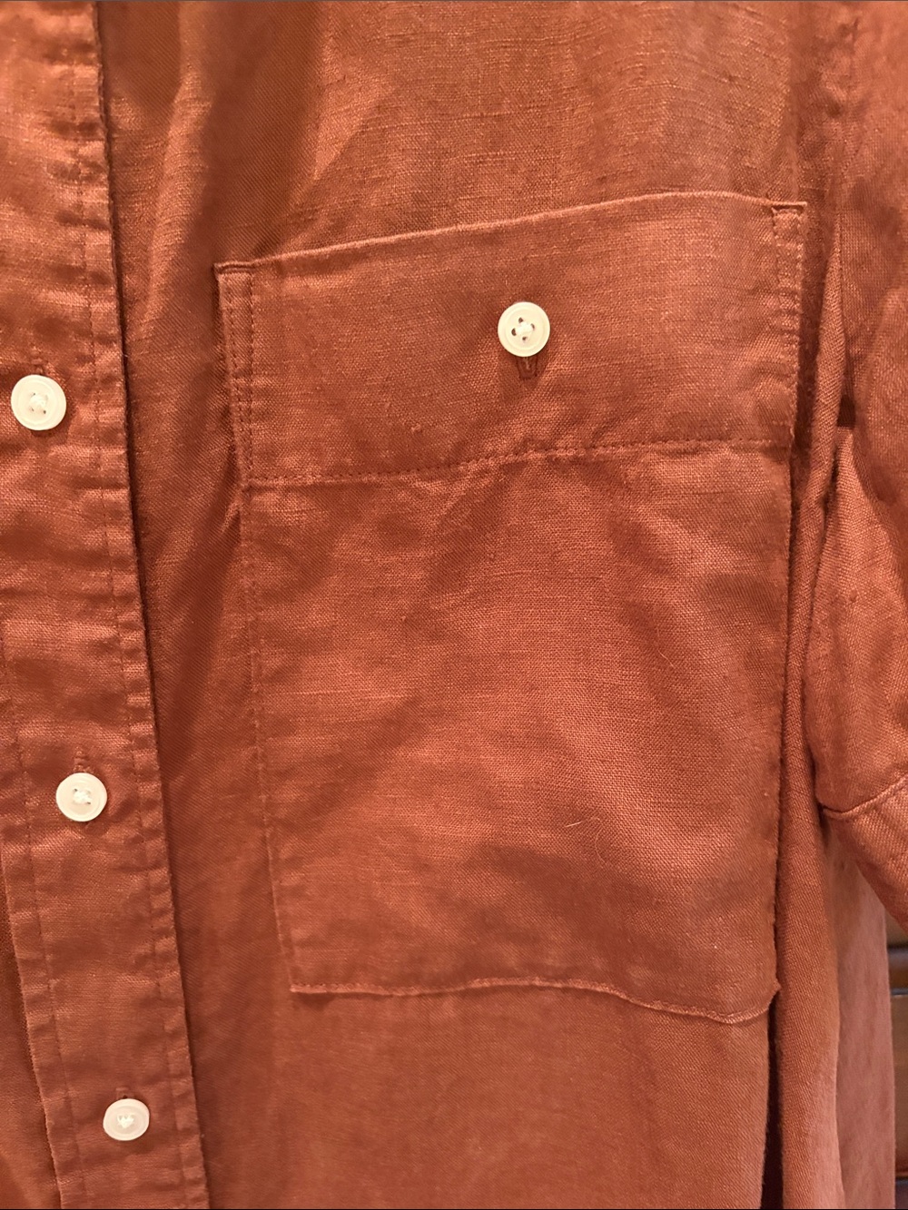 NWOT Everlane The Daytripper Dress in Linen - Cedarwood Size Medium - Picture 5 of 8